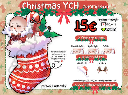Christmas stocking chibi YCH