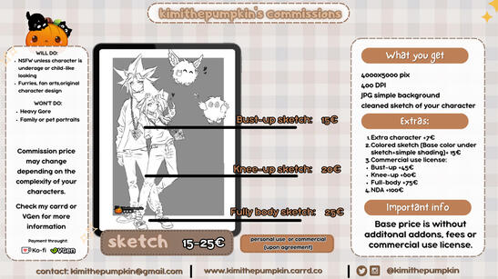 Sketch commissions