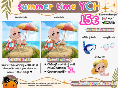 Summer Chibi YCH