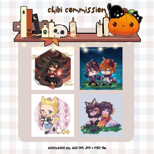Chibi commissions preview